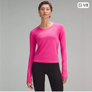 lululemon Swiftly Long Sleeve 2.0 Race Top - Pink